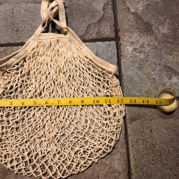 ✨FIRE ENGINE RED STRING NET FRENCH MARKET BAG - Picture 6 of 6